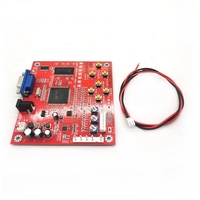 Placa Convertidora de Video para Juegos de Arcade CGA a VGA CVBS Personalizada de Plástico, Compatible con Monitores CRT, LCD y PDP, SUNWAYT SW-HB1 12V