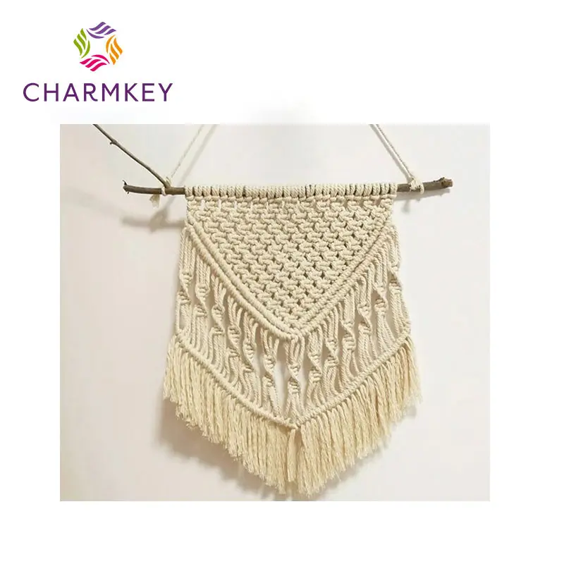 Hot Selling Wholesale Chunky Jumbo Macrame Cord 100% Recycled Cotton Fabric Yarn For Crocheting.