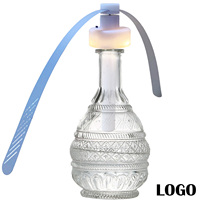 Ventilateur anti-mouches portable avec logo personnalisé, fonctionne sur piles, intérieur/extérieur, éloigne les mouches et les insectes pour la cuisine, les tables de ferme, blanc