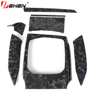 7/8 pièces RHD uniquement pour BMW M4 G82 M3 G80 G42, panneau de sortie d'air de la console centrale, fibre de carbone sèche, G22 G20 G26, intérieur