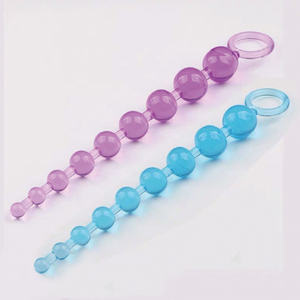 BDSM TPE Lange Perlen Analplug und Analdehner für Frauen und Männer Prostata-Massagegerät mit Stoßfunktion Erwachsenen-Sexspielzeug - Product Image 5