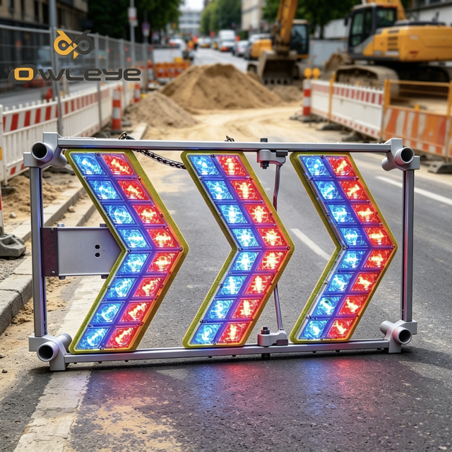 Portable LED Arrow Sign Board with First Grade Reflective Film Aluminum & PC Construction for Road Work Zone Traffic Guidance