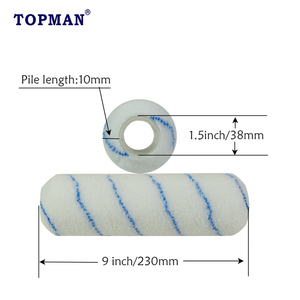 Industrial Grade/DIY 9 Inch Medium Pile American Style Anti-Drip Microfiber <strong>Paint</strong> <strong>Roller</strong> Cover Residential Interior Painting - Product Image 2