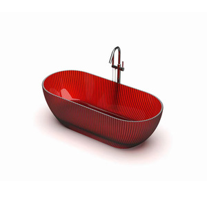 Baignoires transparentes en résine personnalisées pour usage domestique, hôtels, gîtes, petits appartements indépendants, spas ovales en <span class=keywords><strong>cristal</strong></span> - Product Image 5