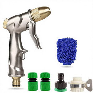 Pistolet pulvérisateur d'eau en laiton à débit réglable, multifonctionnel pour la maison, le lavage de voiture et l'arrosage du jardin - Product Image 3