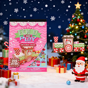 Pegatinas <span class=keywords><strong>de</strong></span> Origami Navideñas para Manualidades, Aptas para que los Niños Mejoren su Habilidad Práctica - Product Image 3