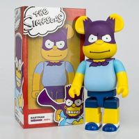 Figurine d'Action Articulée Ours Cartoon Haute Qualité 400% 28cm pour Jouet Décoratif Interactif Bearbrick