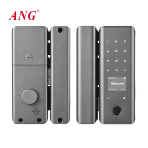 Serrures de porte électroniques intelligentes, installation facile, alimentation par piles AA, <span class=keywords><strong>carte</strong></span>-clé automatique, verre, serrure de porte Wifi Tuya - Product Image 4