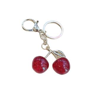 Best Sale Exquisite Cherry Charm Pendant Keychain Decoration for <strong>Coach</strong> Handbag Shoulder <strong>Bag</strong> High-Grade Keychain <strong>Bags</strong> Accessory - Product Image 1