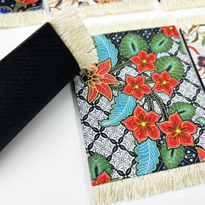 トルコ絨毯風 テーブル ドリンクマット 6枚セット アラビア オリエンタルデザイン 長方形コースター 工場直送サプライヤー - ゴム素材 - Product Image 6