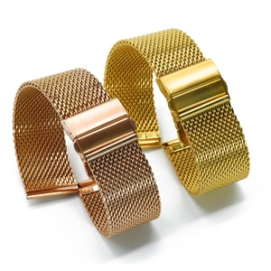 Simple 316L de Metal sólido correa de reloj de pulsera de acero inoxidable de malla de la banda para <span class=keywords><strong>Apple</strong></span> ver 5 6 SE - Product Image 1