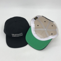 Casquettes Snapback 5 Panneaux Personnalisées Non Structurées, Casquettes Souples à Profil Bas en Coton 5 Panneaux Style Papa