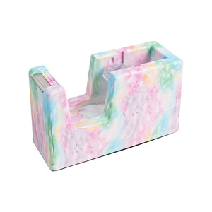 Soporte de cinta de embalaje personalizado de alta calidad Manual de plástico de escritorio pequeño Mini dispensador de cinta cortador