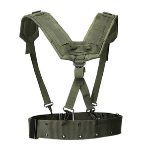 DFY813 Ropa para exteriores: Arnés en Y de nailon para suspensorios, colores verde OD, negro y marrón desierto, para cinturones tácticos de combate - Product Image 1