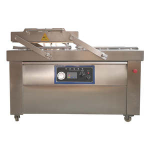 Macchina confezionatrice sottovuoto verticale a doppia camera interna a polvere solida per granuli di pelle sigillante per mantenere la muffa fresca - Product Image 1