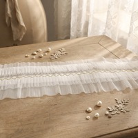 Accessoires de dentelle personnalisés pour vêtements, chaussettes, rideaux, dentelle à volants, dentelle pour couture DIY