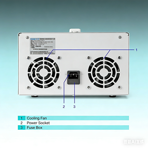 แหล่งจ่ายไฟฟ้ากระแสตรงแบบปรับค่าได้สองระดับ สามเอาต์พุต 50/60Hz ประสิทธิภาพ 90%  พร้อมระบบควบคุมแรงดันไฟฟ้าอัตโนมัติ  แรงดันไฟฟ้าขาเข้า 220V รุ่น <span class=keywords><strong>ZHAOXIN</strong></span> KMD-3210D-II - Product Image 2