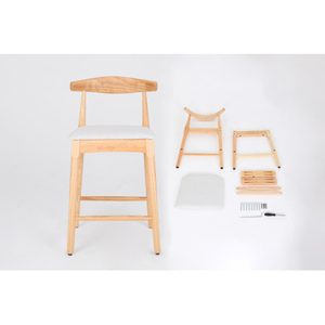 Vintage Hot Selling Wood Bar <b>Stool</b> Solid Wood Bar <b>Stool</b> High Chair for Pub Coffee Shop - Product Image 4