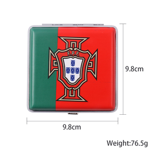 Nuovo Design <span class=keywords><strong>per</strong></span> Portasigarette in Metallo Colorato a Tema Calcistico con Logo Personalizzabile e Servizio OEM/ODM - Product Image 2