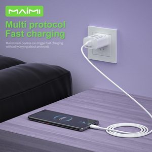 ชุดชาร์จเร็ว Maimi 40W PD พร้อมสายดาต้า Type-C ยาว 1 เมตร หัวปลั๊กแบบ US สำหรับสมาร์ทโฟนและแท็บเล็ต - Product Image 2