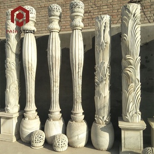 Sang trọng trang trí biệt thự nội thất & Ngoại thất Thiết kế cột vuông thiết kế để bán nhà đá cẩm thạch hiên trụ cột thiết kế - Product Image 5