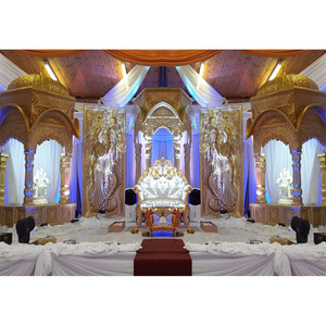 เวทีแต่งงานแบบดั้งเดิมของอินเดียตกแต่งเวทีแต่งงานแบบใหม่ Radha Kishan South Africa - Product Image 1