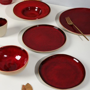 Plato de Servir Irregular Estilo Japonés Retro Occidental Yamano, Apto para Horno y Microondas, para Bodas, Cumpleaños, Inauguraciones de Casa, Premios - Product Image 3