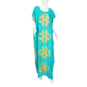 Hochwertige personal isierte trend ige ethnische Stil Freizeit kleidung Traditionelle Jilbab Großhandel Frauen African Print Kleid