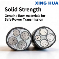 Cable de Alimentación de Aluminio Sin Armadura con Aislamiento XLPE y Revestimiento de PVC de Bajo Voltaje 0.6/1kv, Estándar Yjlv IEC 60502-1
