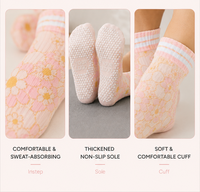 Chaussettes de yoga personnalisées antidérapantes de haute qualité, confortables et douces pour femmes