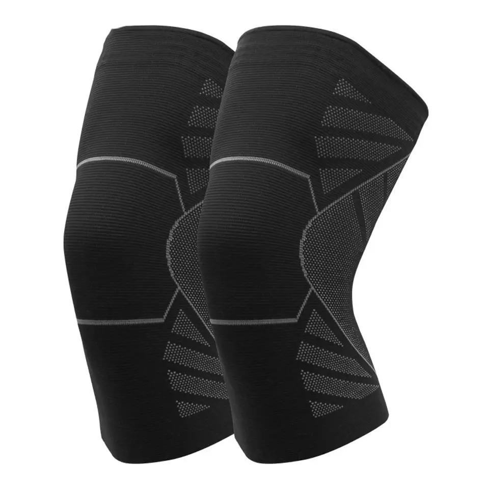 Aolikes Elastic Knitting Knee Sleeve Non-slip Sports Knee Brace For Basketball Running Tennis Volleyball