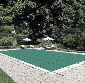 Couverture de sécurité pour piscine rectangulaire, couverture d'hiver pour piscine, triple couture, maille haute résistance, matériau PP avec bonne perméabilité à la pluie - Product Image 5