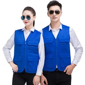 Gilet de sécurité haute visibilité personnalisé unisexe avec logo, en polyester, imperméable, pour la randonnée en plein air, vente en gros - Product Image 1