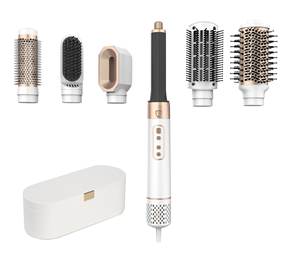 <span class=keywords><strong>Styler</strong></span> à <span class=keywords><strong>air</strong></span> chaud rotatif réglable <span class=keywords><strong>5</strong></span> <span class=keywords><strong>en</strong></span> <span class=keywords><strong>1</strong></span>, <span class=keywords><strong>styler</strong></span> à <span class=keywords><strong>air</strong></span> chaud 6 <span class=keywords><strong>en</strong></span> <span class=keywords><strong>1</strong></span>, <span class=keywords><strong>styler</strong></span> multi-usages Coanda pour cheveux - Product Image 1