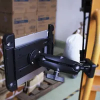 Support de tablette pour siège de voiture, pince de fixation pour tablette, support de caméra, montage de taille C de 1,5 pouces, base à double boulon en U pour rail de 1 à 1,25 pouces