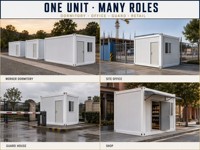 Abri d'urgence préfabriqué modulaire en conteneur à montage rapide pour hébergement temporaire