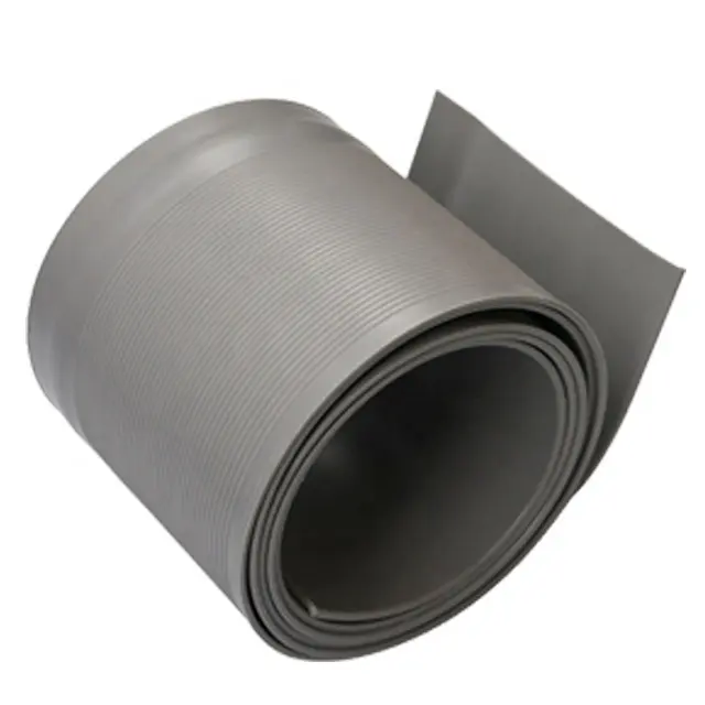 Grey color flexible plastic wall skirting roll rubber extrusion wall trim baseboard