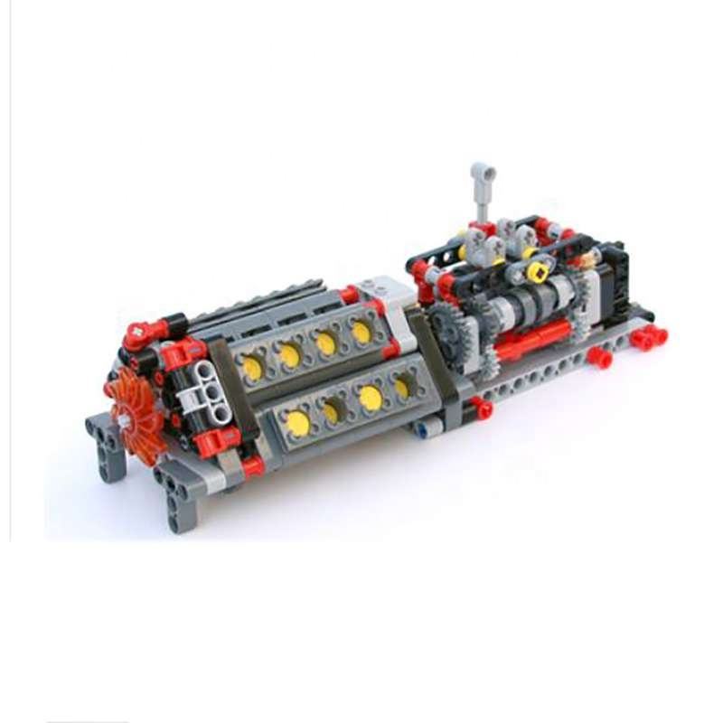 Stemedu LEGO Engine Gearbox Kit with Gears Building Blocks