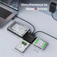 Lector de disco duro USB 3,0 a adaptador IDE SATA, conector de 2 y 1, kit convertidor de recuperación Ultra