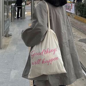Promotion Reusable Standard Size Cotton Custom Logo Printed Canvas <b>Shopping</b> <b>Tote</b> <b>Bag</b> with Long Handles - Product Image 4