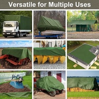 Tissu en toile imperméable vert olive pour tente et bâche, idéal pour une utilisation étanche