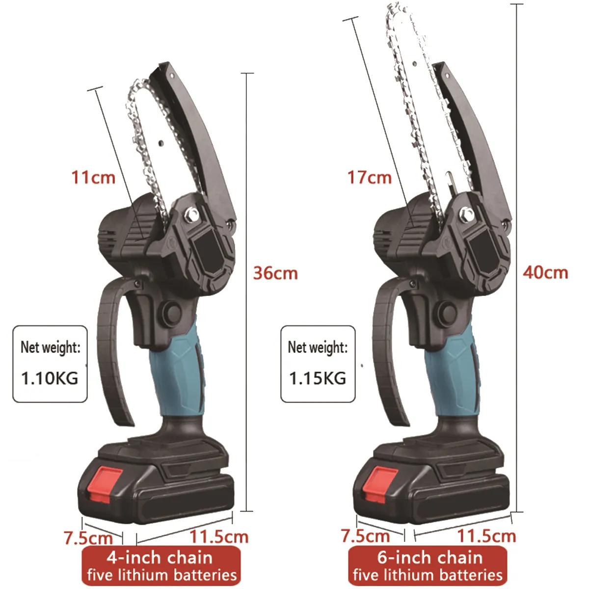 เลื่อยไฟฟ้าขนาด6นิ้วแบบพกพาชาร์จไฟได้แบตเตอรี่ลิเธียมขนาด21V