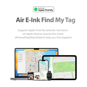 Traceur personnalisé portable intelligent DIY avec photo, compatible avec la fonction Localiser <span class=keywords><strong>pour</strong></span> enfants, traceur NFC E-ink <span class=keywords><strong>pour</strong></span> Apple - Product Image 4