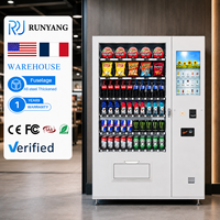 Máquina Expendedora Combinada RUNYANG Personalizada con Pantalla Táctil para Snacks y Bebidas, Operada con Monedas, para Alimentos y Bebidas