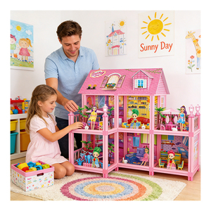 Puzzle en plastique fait main, maison de poupée, jouet créatif, modèle de présentation - Product Image 6