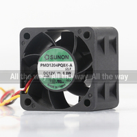 Kipas Pendingin Sunon 5V 24V 48V DC 12V 6.8W AC EC 4028 40X40X28MM 4CM Kecepatan Tinggi Server Senyap Bearing 3-kabel PMD1204PQBX-A