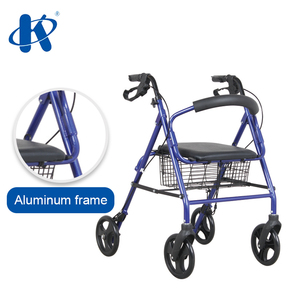 Kaiyang KY9146L Aluminum Frame 4 <strong>Wheeled</strong> Four Wheel <strong>Walker</strong> <strong>With</strong> <strong>Seat</strong> Deluxe Design Heavy Duty Rollator - Product Image 4