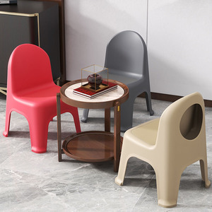 PolkaDot bangku plastik rendah dapat ditumpuk, kualitas tinggi desain portabel untuk aplikasi kamar tidur kontemporer - Product Image 2