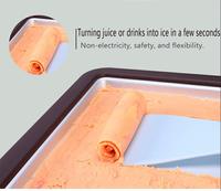 Machine à glace roulée, plaque froide instantanée en aluminium pour la préparation de glaces molles maison, granités, yaourts glacés, pour toute la famille et les enfants, DIY