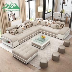 Meubles intelligents modernes en tissu en forme de U, ensemble de luxe intelligent avec musique pour salon Hydz X01, salon modulaire Hydz X01 - Product Image 2